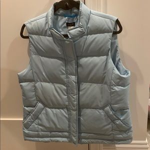 J Crew Down Powder Blue Vest